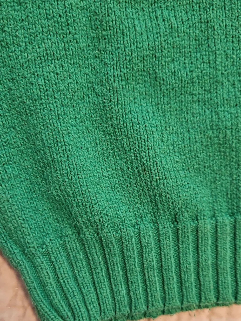 Vintage 80s 90s Polo Ralph Lauren Apple Green Cotton Crewneck, L navy Pony